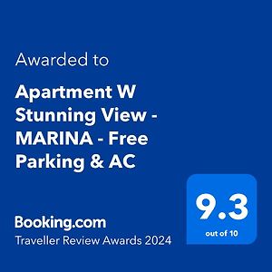 Apartment W Stunning View - Marina - Free Parking & Ac